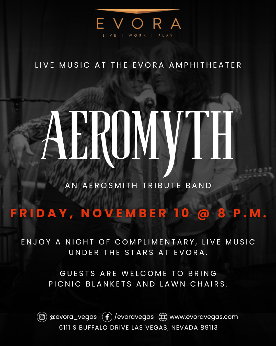 Aeromyth band event flyer
